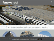 Tablet Screenshot of nexometal.com